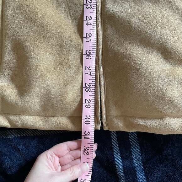 Liz Claiborne minky-soft shearling buckskin polyester jacket Womens L Macy’s - Picture 4 of 11